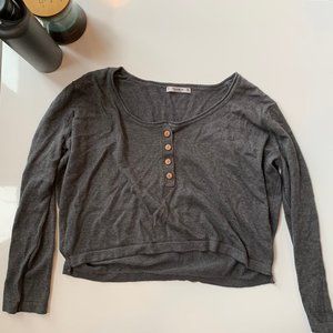 Cropped Dark Grey Sweater